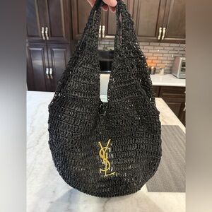 YSL small raffia/straw bag READ DESCRIPTION